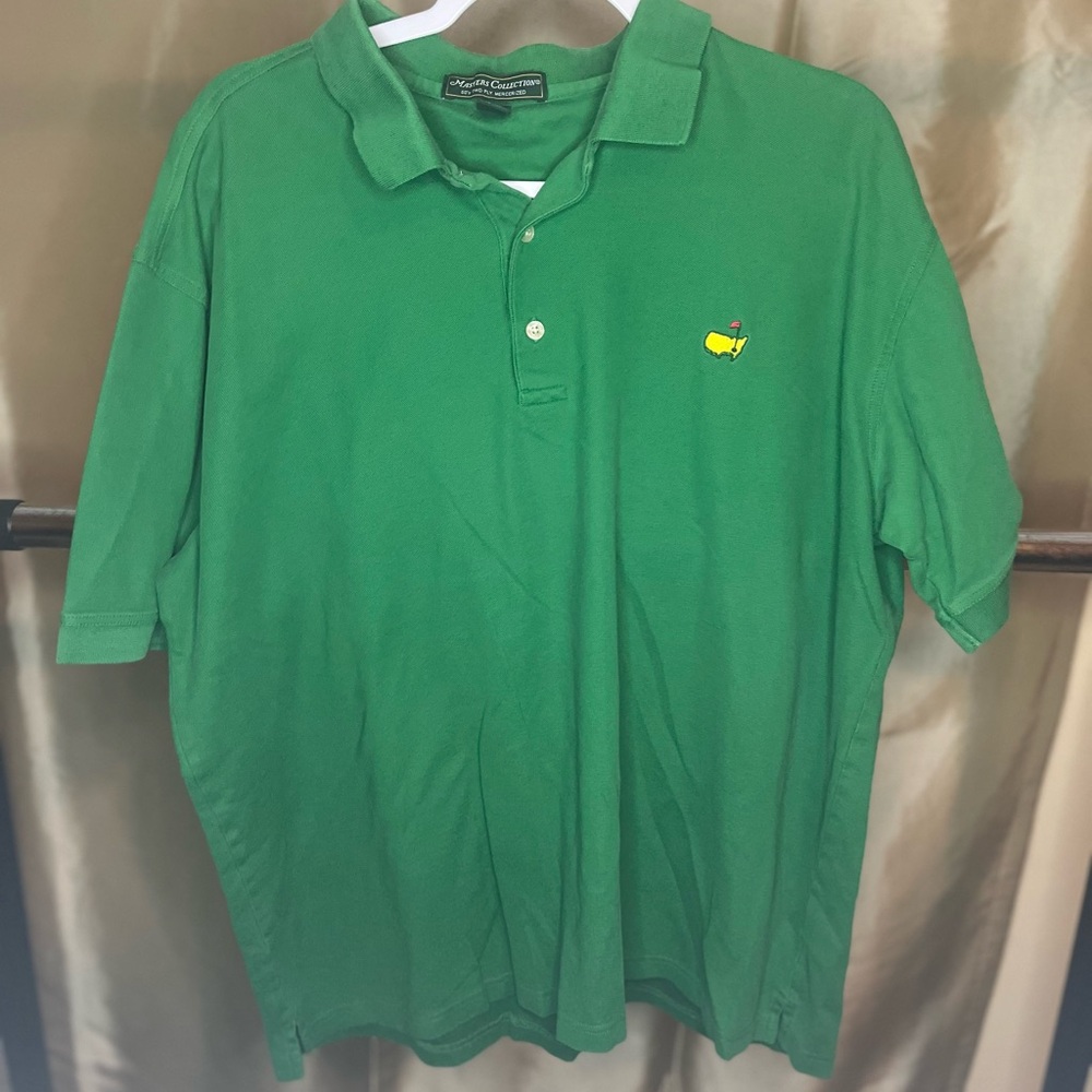 Masters golf Green Polo Shirt Vibrant Cotton Blend